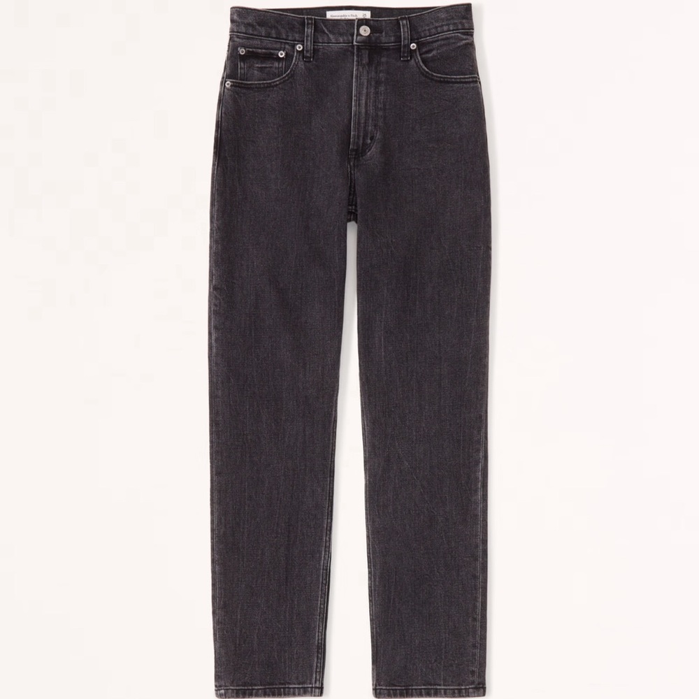 Abercrombie & Fitch 80’s Mom Black Denim Jeans